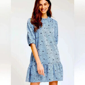 Tyler Boe - Tinsley Jacquard Dress, Blue, Size X-Small